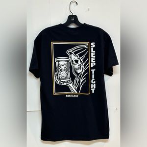 (SOLD) Rest Easy - Men’s Sleep Tight / Grim Reaper T-Shirt | M | Black